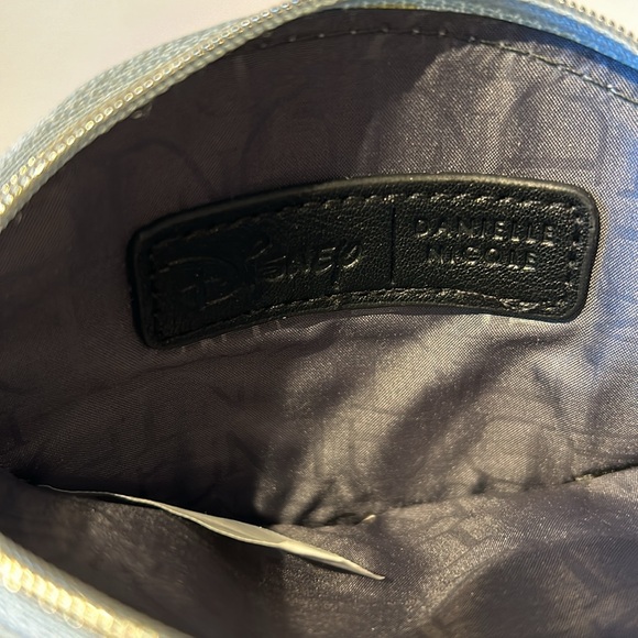 Disney Danielle Nicole coin purse blue Genie Aladdin Sparkle Gold Key Chain NWT - Picture 6 of 7